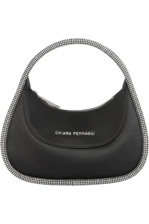 Chiara Ferragni Handbags, female, , ONE SIZE, Polyester Women Handbag with Rhinestone Edge