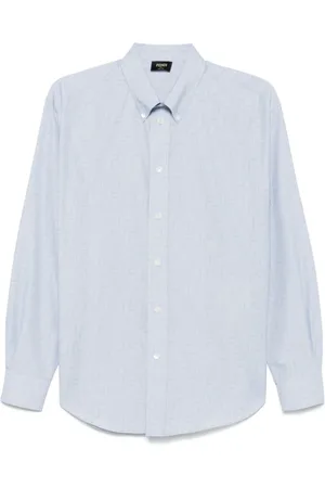 Fendi Casual Shirts, male, , 2XL, Logo Print Buttoned Shirt