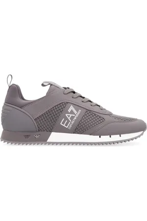 EA7 Vegan Leather Low-Top Trainers