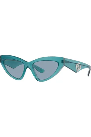 Dolce & Gabbana Sunglasses, unisex, , 55 MM, Fleur Azure Cat-Eye Sunglasses