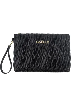 GAËLLE Eco Leather Metal Logo Clutch