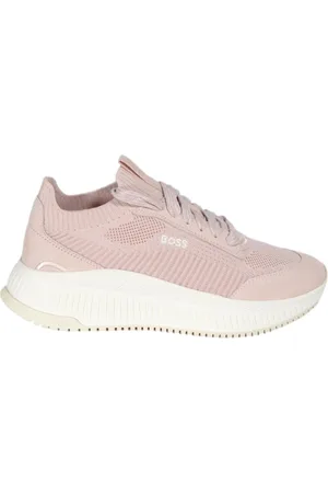 HUGO BOSS Knit and Suede Trainers Ttnmevo Slon