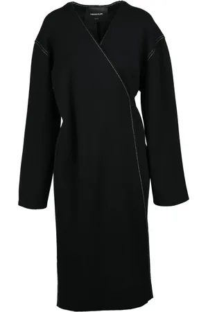 Fabiana Filippi Belted Coats, female, , L, Knit Coat with Belt