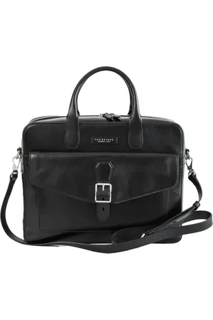 The Bridge Laptop Bags & Cases, male, , ONE SIZE, Nero Uomo Leather Shoulder Bag