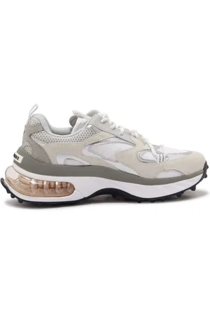 Dsquared2 Bubble Shoes White/Grey/Silver Calf Leather