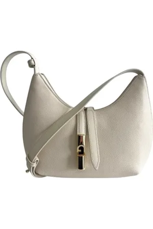 Furla Shoulder Bags, female, , ONE SIZE, Grained Leather Bag with Glossy Hardware