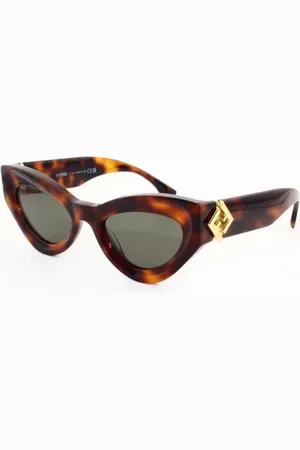 Fendi Stylish Sunglasses with Green Lenses