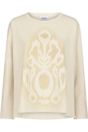 Dondup Long Sleeve Tops, female, , XS, Oversized Sweatshirt with Printed Logo