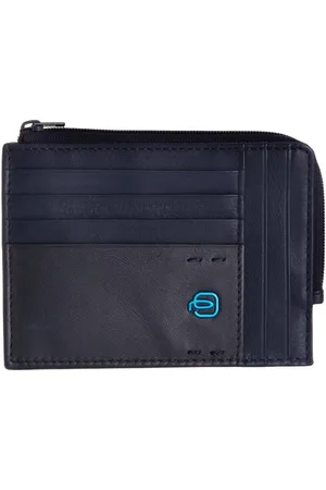 Piquadro Wallets & Cardholders, male, , ONE SIZE, Leather Cardholder Wallet with Coin Pocket