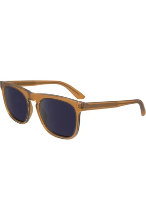 Calvin Klein Caramel Sunglasses with Blue Lenses
