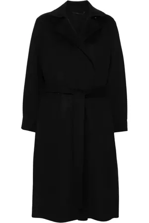 Kenzo Belted Coats, female, , M, Double-Breasted Wool Coat