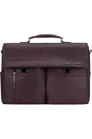 Piquadro Laptop Bags & Cases, male, , ONE SIZE, Leather Laptop Bag with iPad Pocket