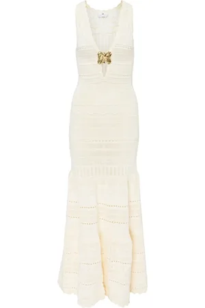 Elisabetta Franchi Knitted Dresses, female, , S, Butter Knit Dress