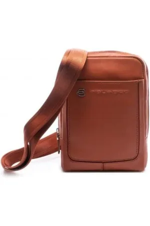 Piquadro Leather iPad Mini Crossbody Bag