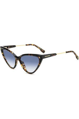 Dsquared2 Sunglasses, female, , 58 MM, Vintage Cat-Eye Sunglasses with Metal Arms