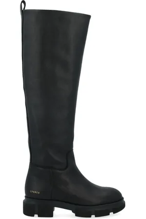 &Copenhagen High Boots, female, , 6 UK, Smooth Leather Boot with Gold Logo