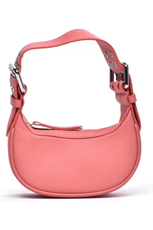 By Far Shoulder Bags, female, , ONE SIZE, Leather Clutch Bag with Zipper Closure