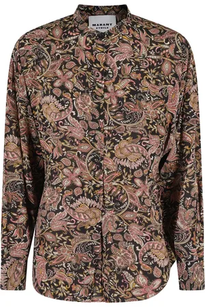 Isabel Marant Geometric Print Long Sleeve Blouse