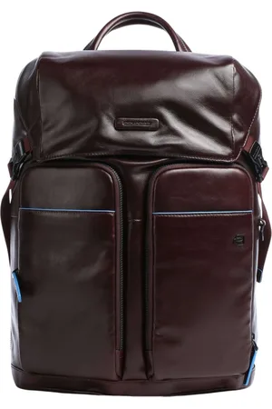 Piquadro Leather Laptop Backpack Unisex