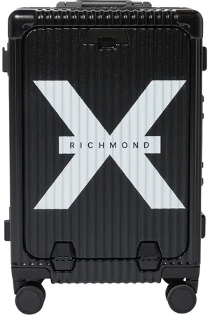 John Richmond Hardshell trolley with logo Richmond X