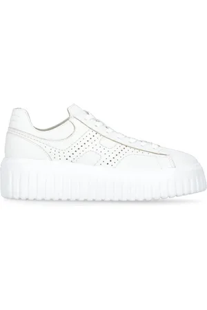 Hogan Sneakers, female, , 7 UK, Leather Trainers with Logo Detail