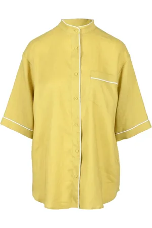 Fabiana Filippi Shirts, female, , XS, Linen Coreana Shirt with Stud Details
