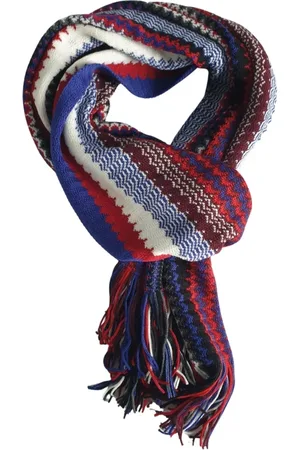Missoni Winter Scarves, female, , ONE SIZE, Red Geometric Wool Shawl