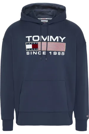 Tommy Hilfiger Hoodies, male, , 2XL, Cotton Hoodie with Logo