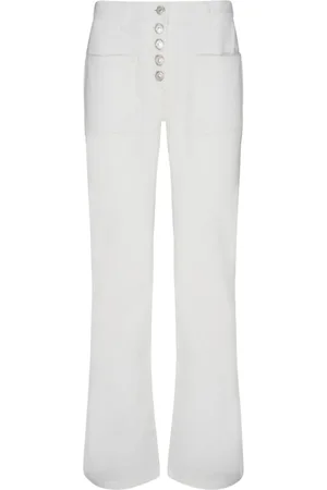 Courrèges Wide Trousers, female, , S, Multiflex Denim Bootcut Trousers