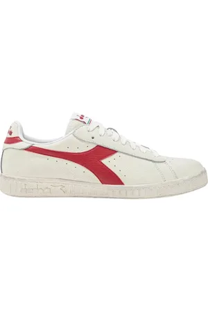 Diadora Vintage Leather Trainers Red