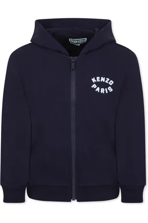 Kenzo Hooded Sweatshirt with Zip Closure