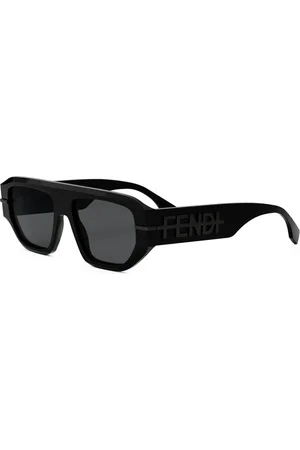Fendi Geometric Sunglasses with Grey Lenses
