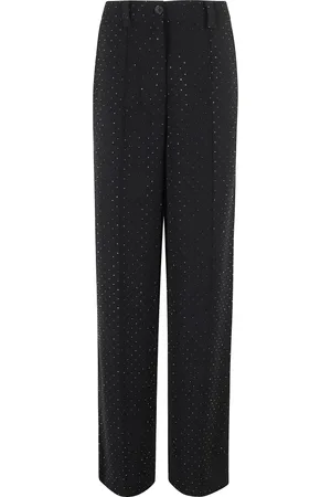Essentiel Antwerp Straight Trousers, female, , S, Rhinestone Wide Leg Trousers