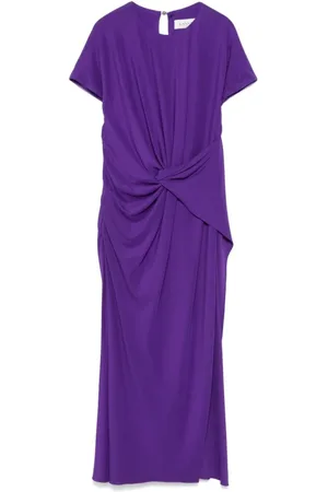 Lanvin Maxi Dresses, female, , M, Front Knot Midi Dress