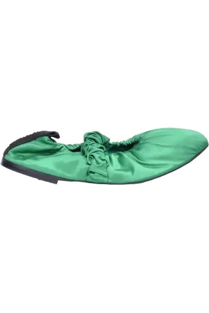Ganni Silk Ballerina Shoes Rubber Sole