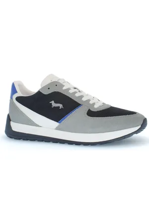 HARMONT&BLAINE Bassotto Logo Suede Trainers