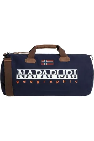 Napapijri Weekend Bags, female, , ONE SIZE, Waxed Cotton Travel Bag with Removable Adjustable Shoulder Strap