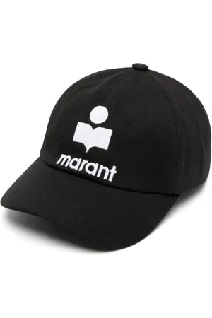 Isabel Marant Caps, female, , 57 CM, Embroidered Logo Cap /Ecru