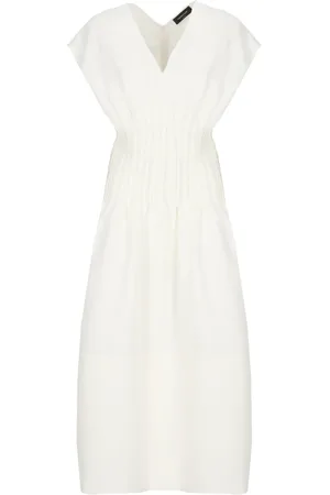 Fabiana Filippi Midi Dresses, female, , S, Linen Viscose Dress Sleeveless