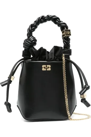Ganni Handbags, female, , ONE SIZE, Mini Crinkle Bucket Bag