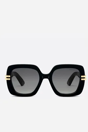 Dior Sunglasses, unisex, , 52 MM, Square Sunglasses with Gold Accents