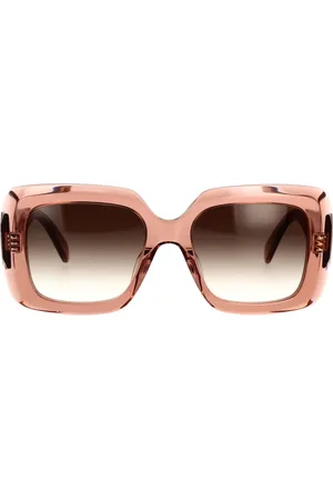 Céline Rectangular Sunglasses Brown Gradient Lenses