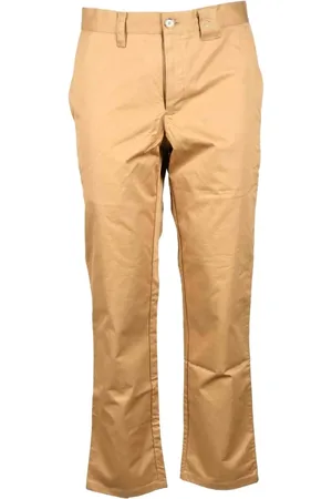 Burberry Straight Trousers, male, , S, Cargo Cotton Trousers with Zipper Closure