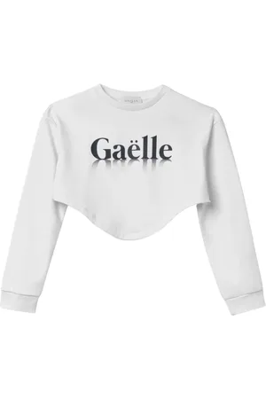 GAËLLE Sweatshirts, female, , L, Cotton Logo Sweatshirt Made in Italy