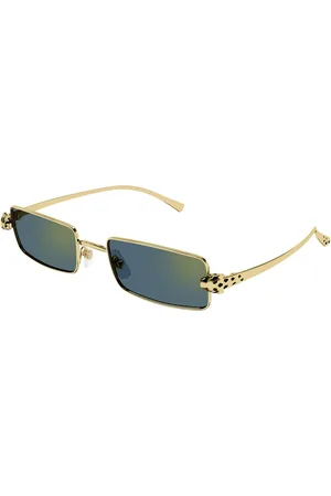 Cartier Sunglasses, unisex, , 54 MM, Gold Frame Green Lens Sunglasses