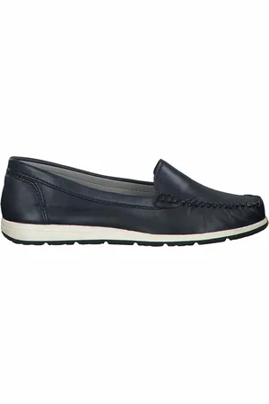Marco Tozzi Loafers, female, , 5 UK, Navy Moccasins with EVA Sole