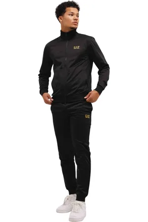 Emporio Armani Training Sets, male, , 2XL, /Gold Men`s Tracksuit Stylish Model