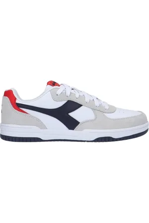 Diadora Low Raptor Trainers White/Blue/Red Classic