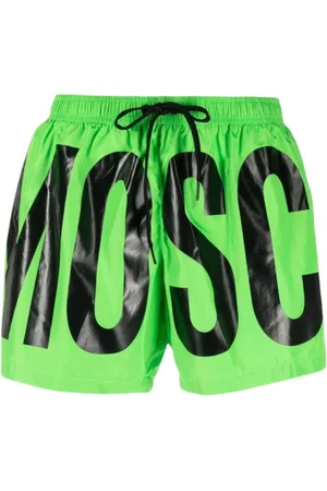 Moschino Fluorescent Swim Boxer with Black Print