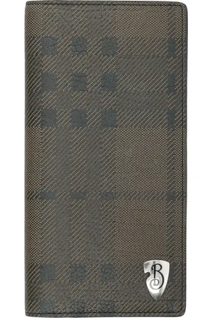 Burberry Grained Leather Shield Wallet